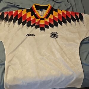 Adidas Retro Germany Jersey with Red, Yellow, Black Design